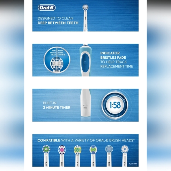 The Oral-B Pro 500 Rechargeable Electric Toothbrush - Picture 7 of 10